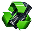 Logo recyclage des toners imprimantes laser