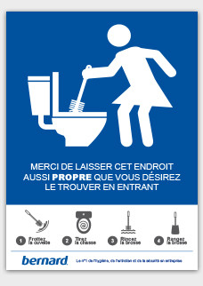 Affiche Gratuite Gardez Les Toilettes Propre à