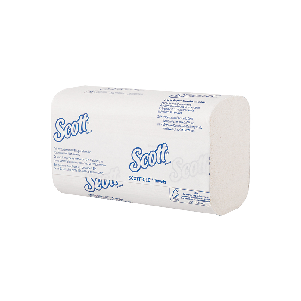 Essuie-mains pliés enchevêtrés Scottfold, lot de 25x175 soit 4375