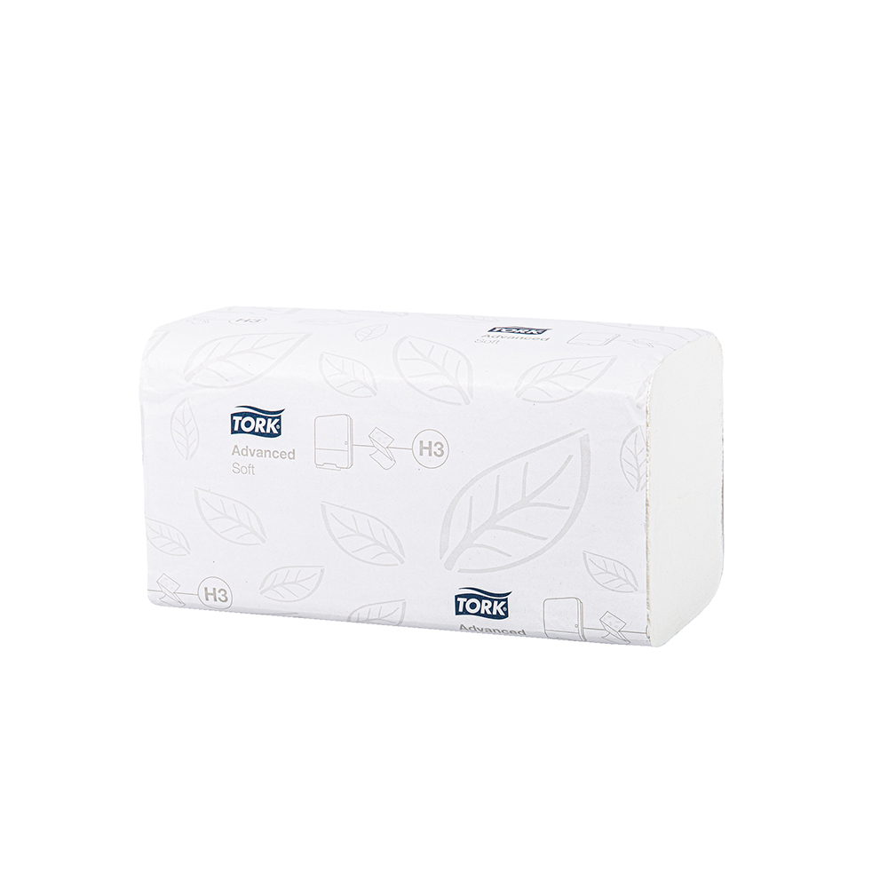 Essuie-mains pliés enchevêtrés Tork Advanced, lot de 15x250 soit 3750