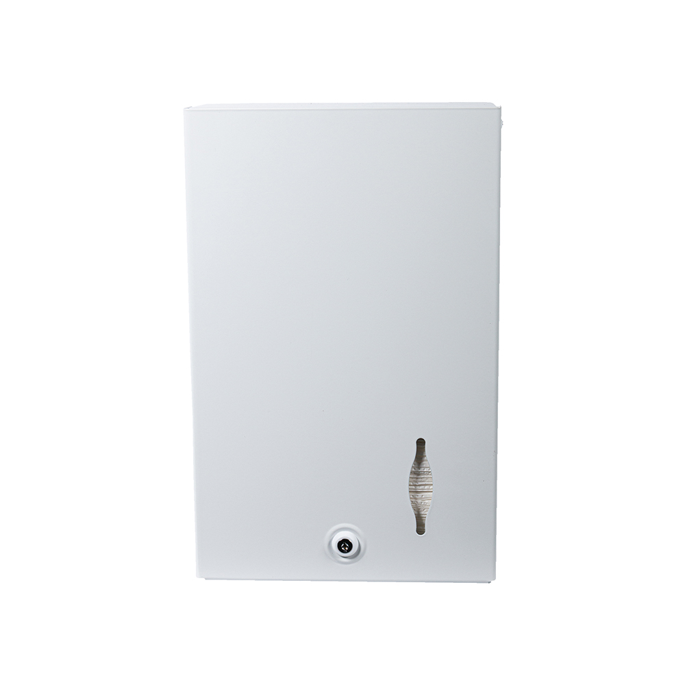 Distributeur essuie-mains enchevêtrés métal blanc