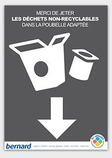 Affiche tri non recyclable