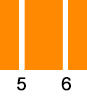 Orange 5-6 : pH acide