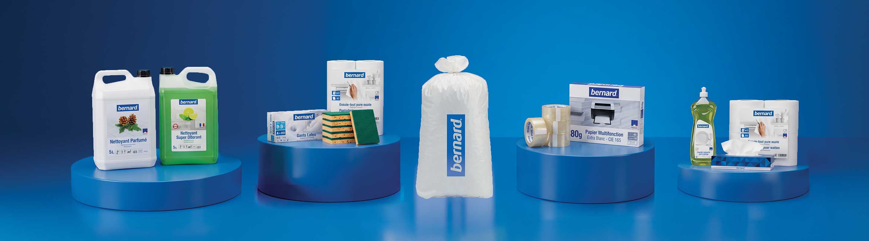 Produits Bernard - Produits d'entretien, hygiène, sacs poubelle, papier toilette, essuie-mains