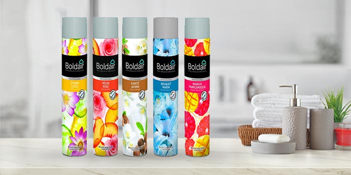 Produits Boldair - Une gamme de produits très large d’aérosols désodorisants