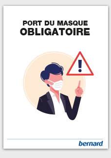 Affiche port du masque obligatoire H