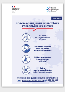 Affiche gestes barrières