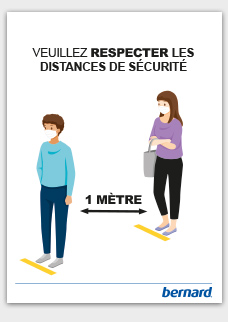 Affiche respectez les distances de sécurité_1