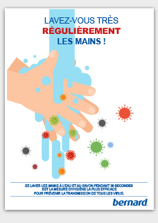 Affiche Lavez-vous très régulièrement les mains !