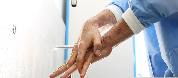 Wyritol : désinfection des mains en milieu médical