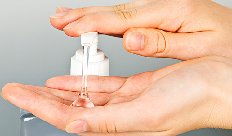 Désinfection des mains et savon antiseptique