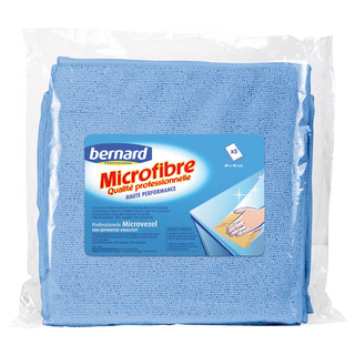 Lavettes microfibre bleues Bernard